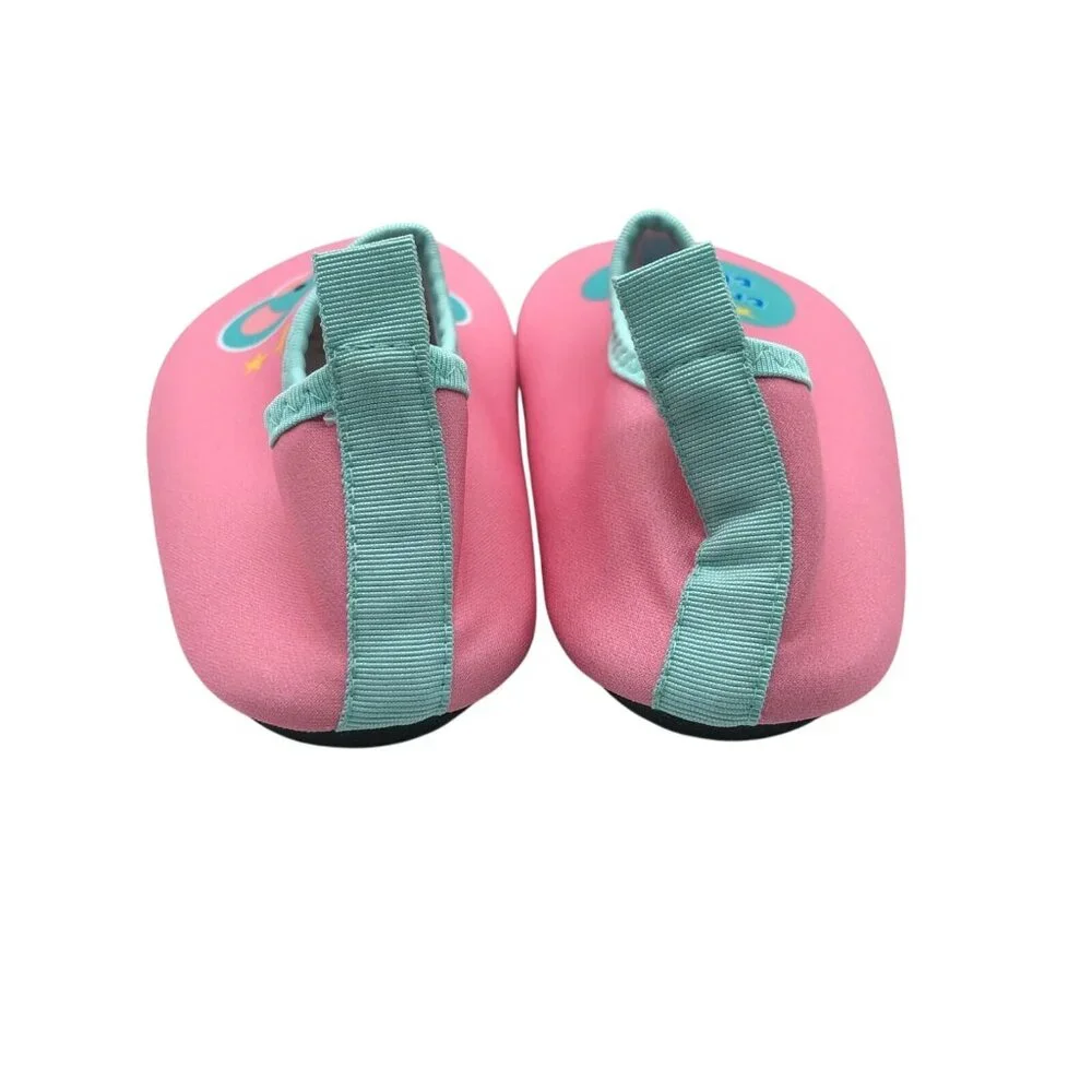 Toddler Girls Water Shoes Slip On Enjoy the Little Things Elephant Pink US 8.5